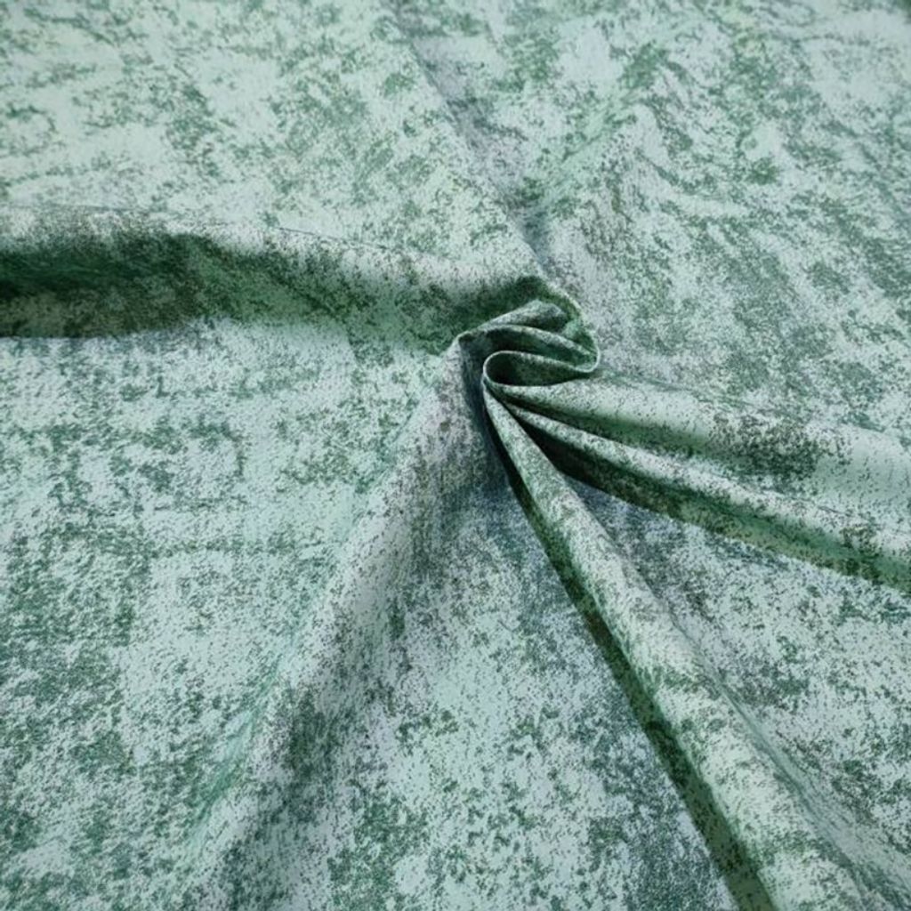 قیمت ارزان پارچه آشپزخانه طرح پتینه سبز ساده عرض 2 متر