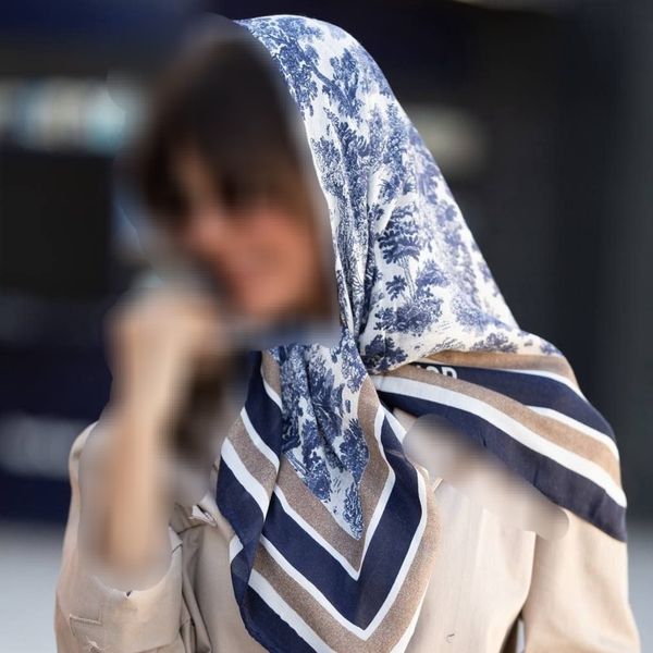 روسری نخی وارداتی قواره 100 طرح درختچه ویژه روز مادر