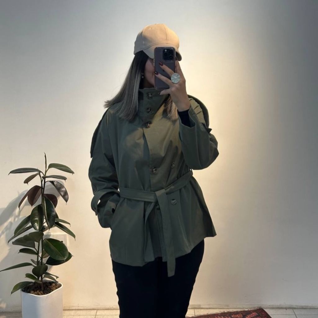 قیمت ارزان ترنچ کت کوتاه