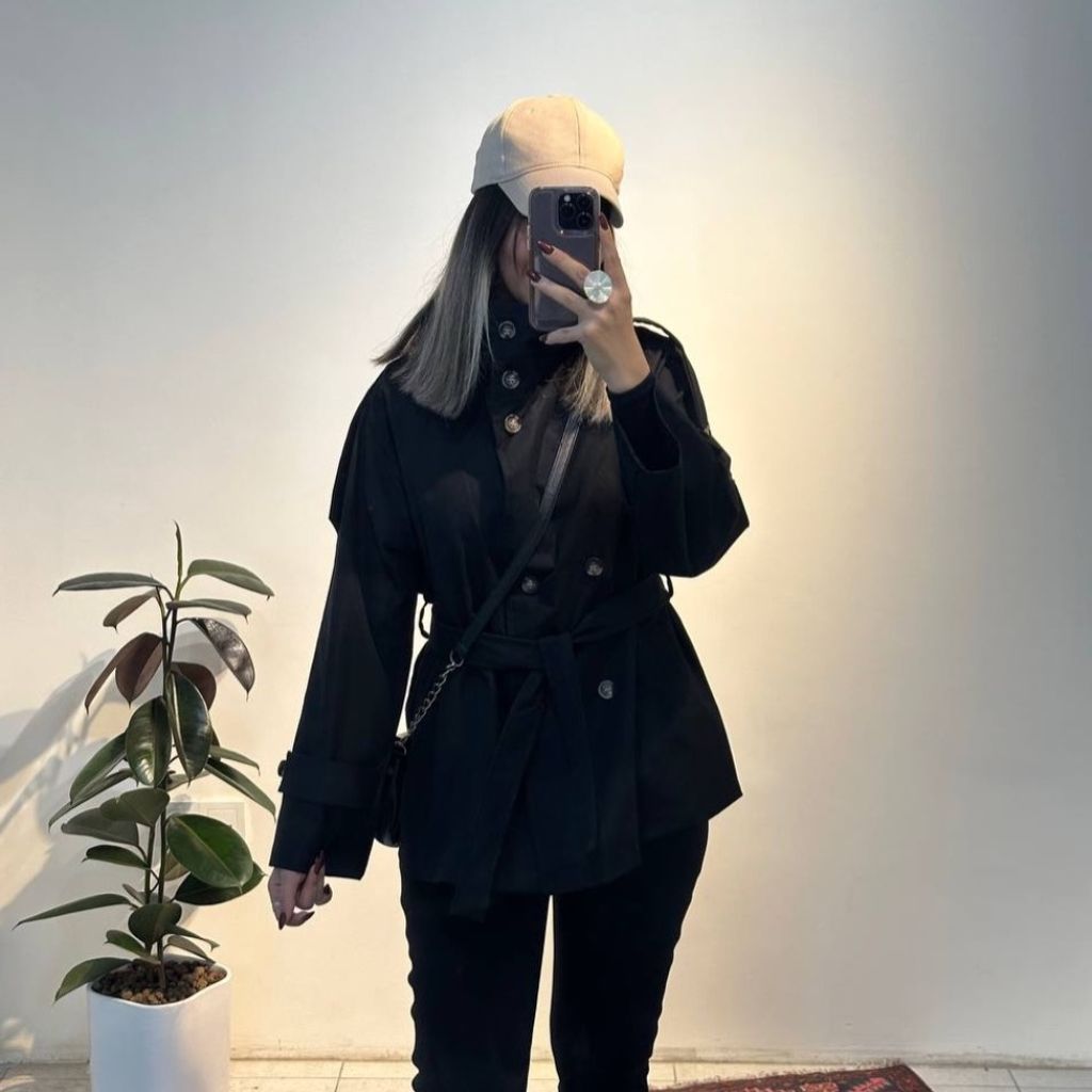 خرید اینترنتی ترنچ کت کوتاه