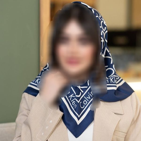 روسری ابریشم توییل قواره 100 طرح ck درشت ویژه روز مادر