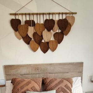 برگ مکرومه بافی دکوراتیو طرح جانا