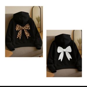 قیمت ارزان هودی مشکی پاپیون