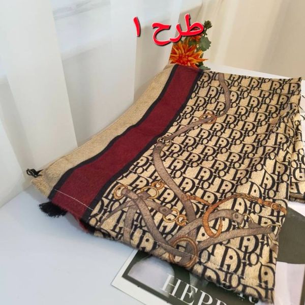 شال مخمل طرح دار 452