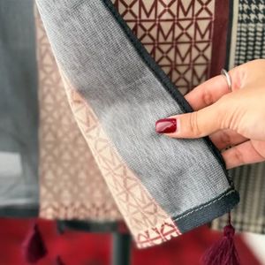 خرید آنلاین شال مخمل طرح دار 452