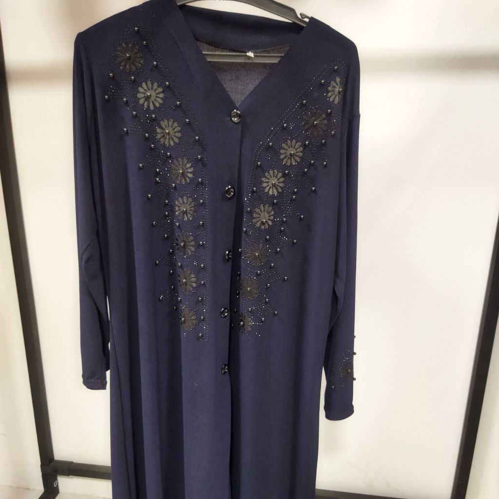 خرید انلاین مانتو جلو دکمه سایزبزرگ زنانه mn73u