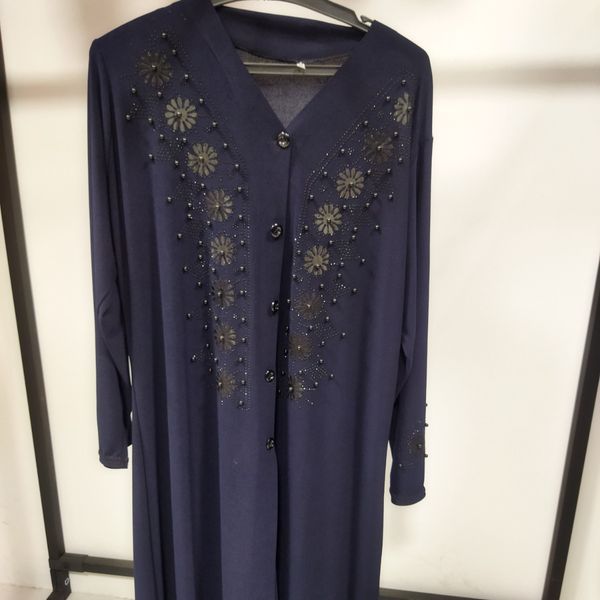 مانتو جلو دکمه سایزبزرگ زنانه mn73u