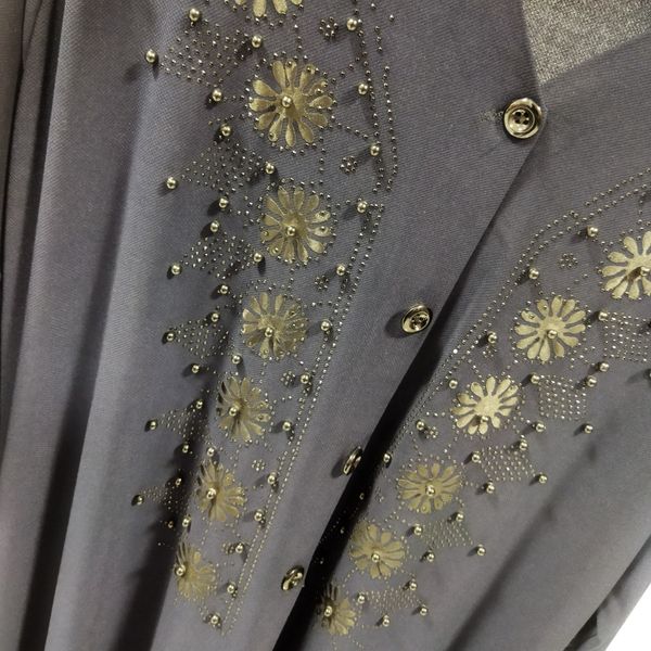 مانتو جلو دکمه سایزبزرگ زنانه mn73u