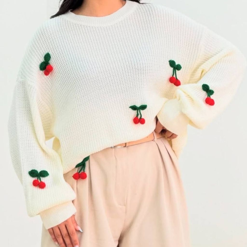 خرید آنلاین بلوز بافت گیلاس