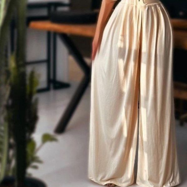 ست کراپ و شلوار پیله دار