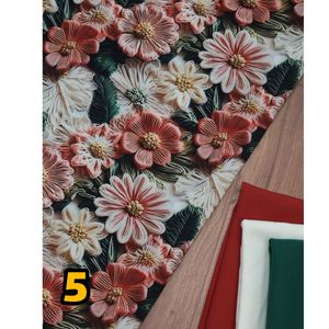 قیمت پارچه کرپ فلور طرحدار درجه یک