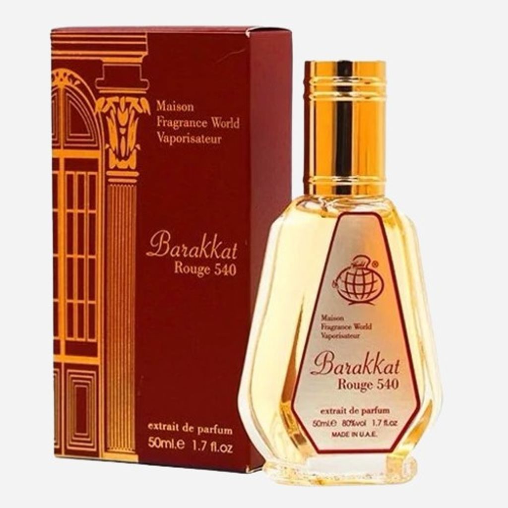 خرید انلاین ادکلن باکارات رژ قرمز 50 میل فرگرانس (BARAKKAT ROUGE 540 EXTRAEIT)