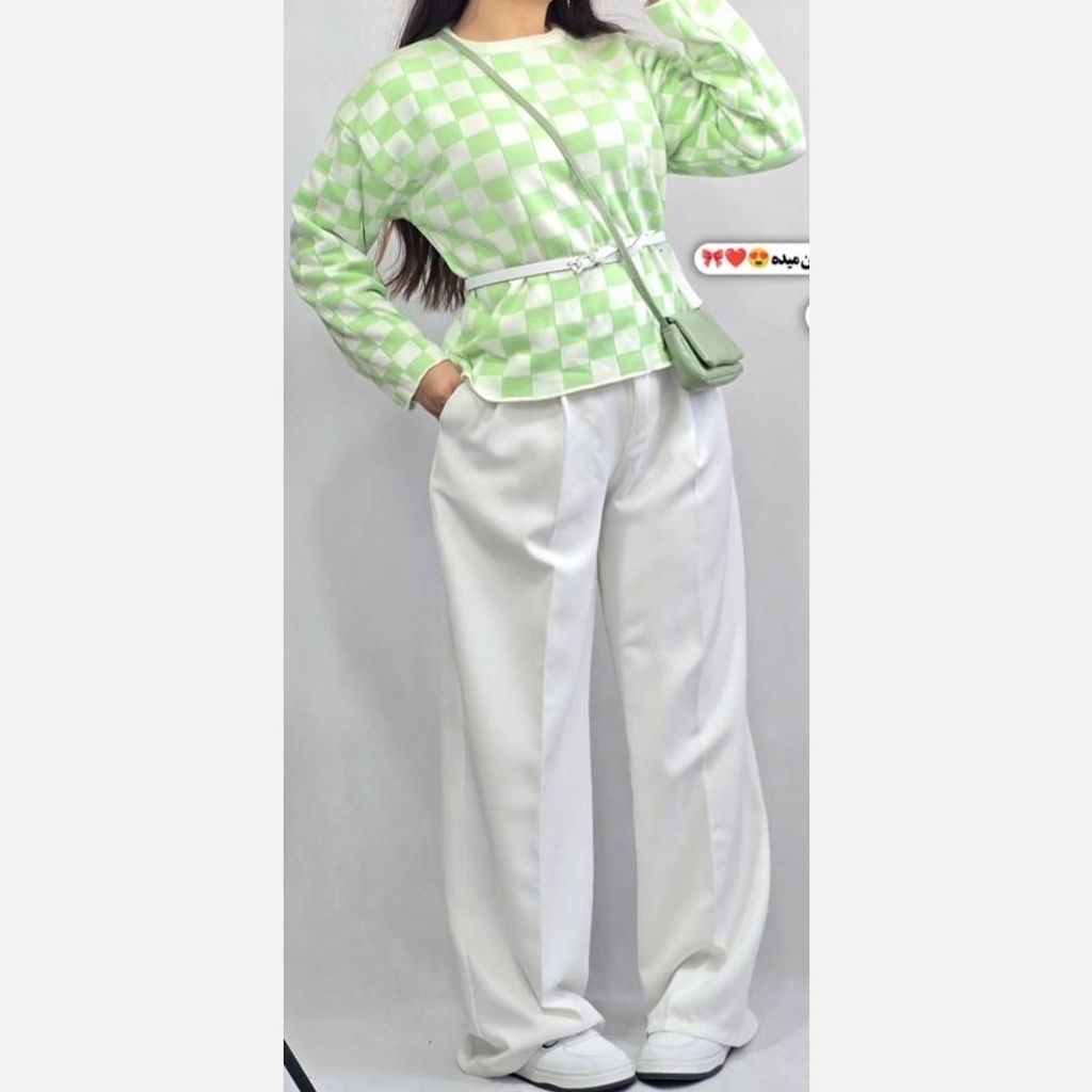 مشخصات شومیز بافت زنانه شطرنجی 