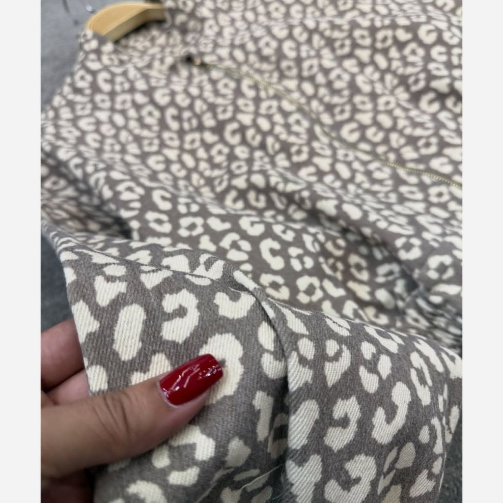 خرید آنلاین بامبر جکت پلنگی زنانه سویشرت پاییزه 