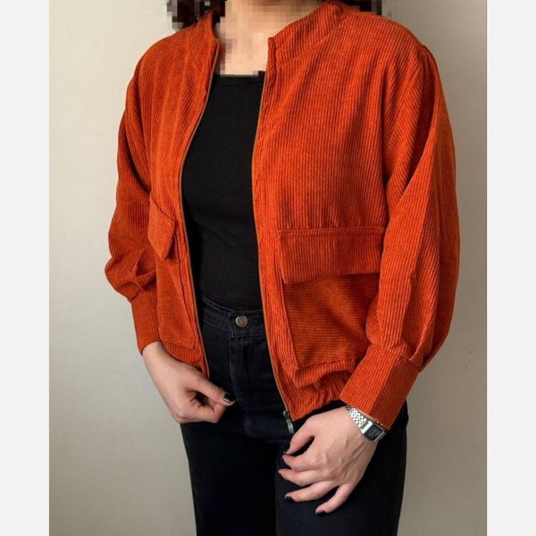 بامبر جکت سویشرت کت کوتاه کبریتی