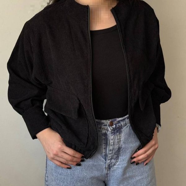 بامبر جکت سویشرت کت کوتاه کبریتی