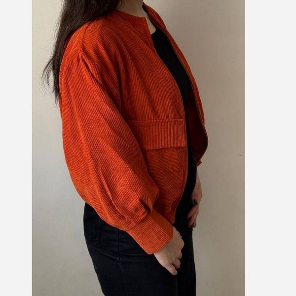 بامبر جکت سویشرت کت کوتاه کبریتی