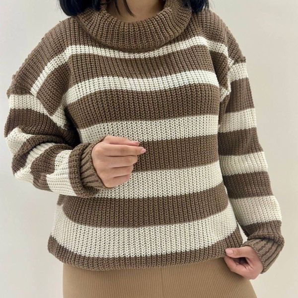 بافت یقه شل راه راه