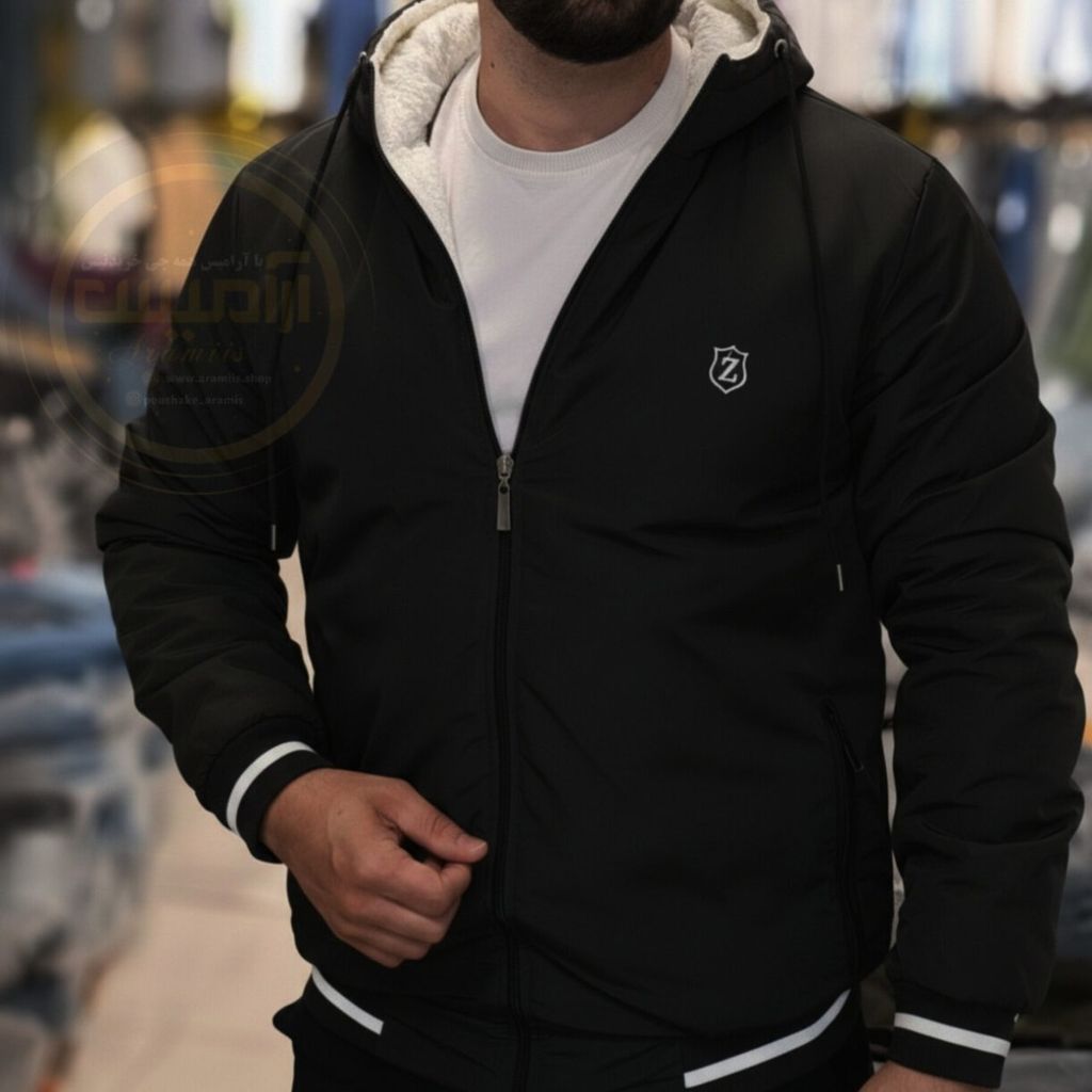 قیمت ارزان سویشرت مردانه و پسرانه خزدار کلاهدار