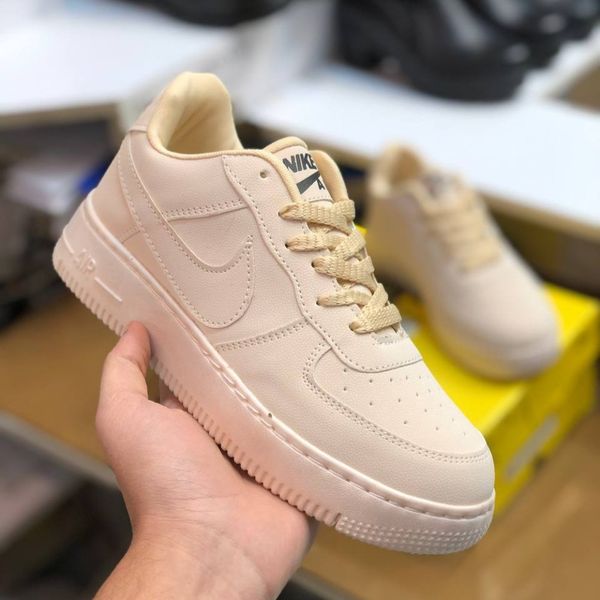 کفش نایک ایرفورس زنانه رنگ کرم