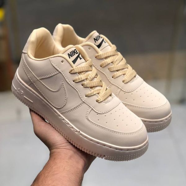 کفش نایک ایرفورس زنانه رنگ کرم
