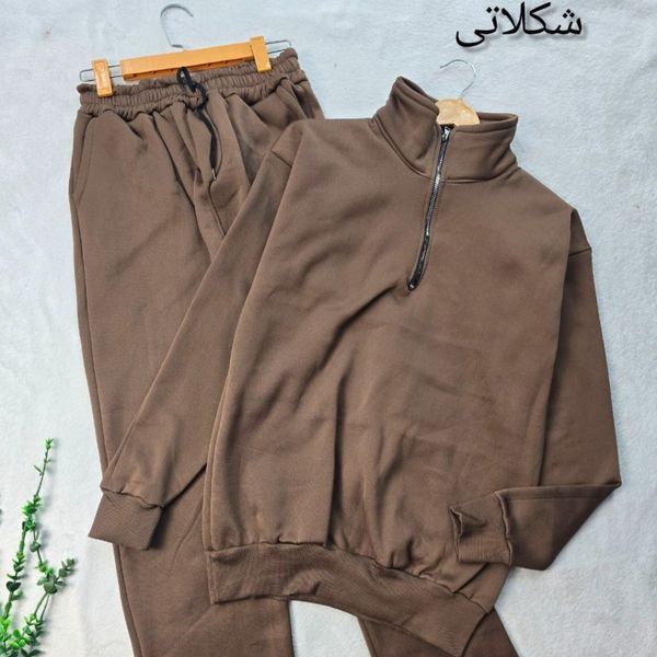 ست هودی زیپ دار و شلوار نورا