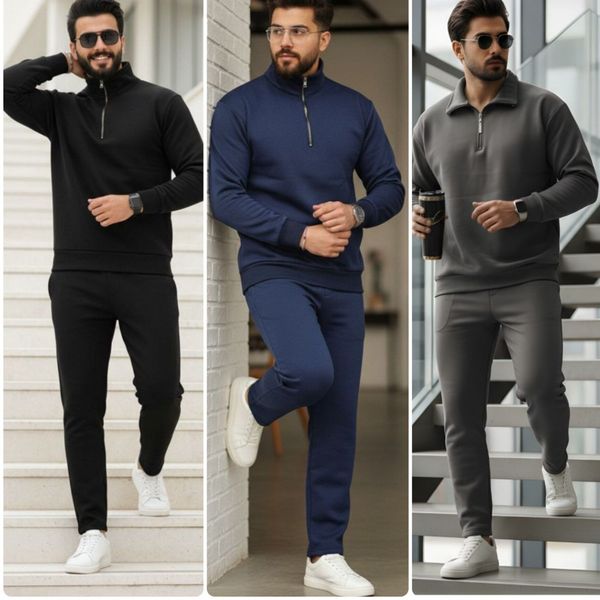 ست هودی زیپ دار و شلوار نورا