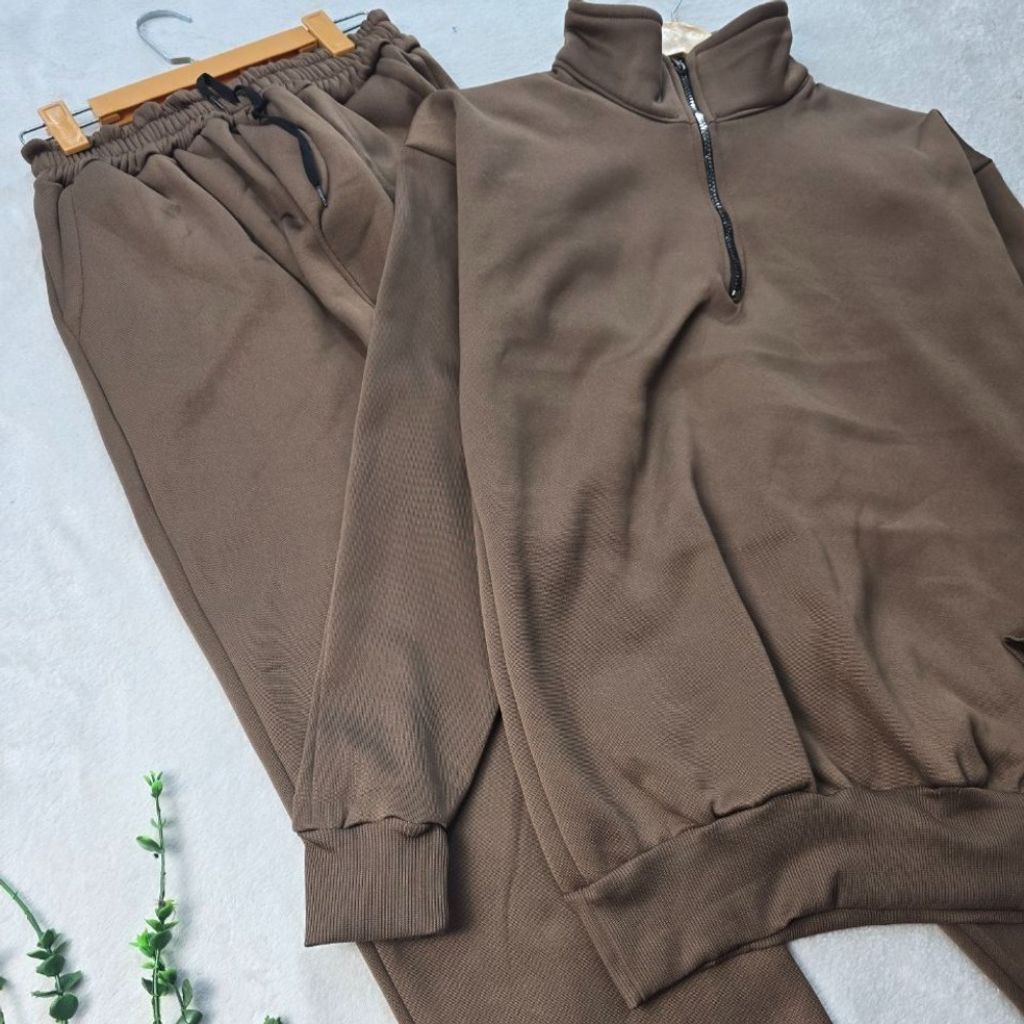 مشخصات ست هودی زیپ دار و شلوار نورا