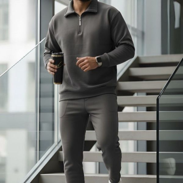 ست هودی زیپ دار و شلوار نورا