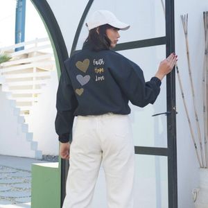 خرید اینترنتی بامبر زنانه گلدوزی 3 قلب - مشکی