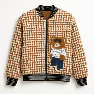 بامبر زنانه طرح تدی - قهوه ای