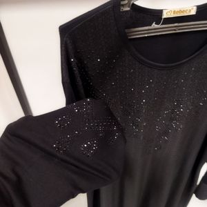 خرید اینترنتی تونیک سایزبزرگ زنانه جلو بسته jl37