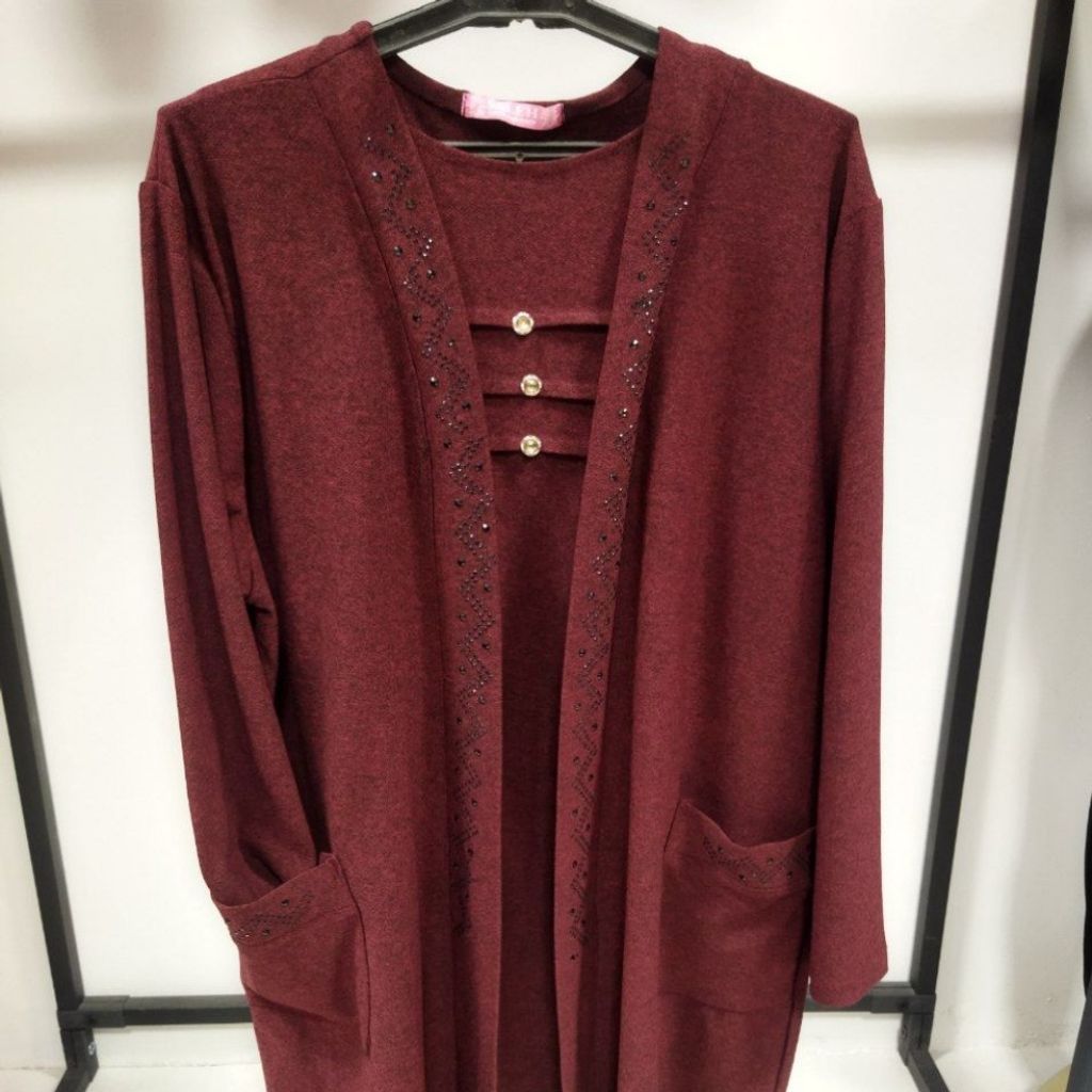 قیمت ارزان تونیک جلو بسته زنانه مانتویی tnk قواره دار