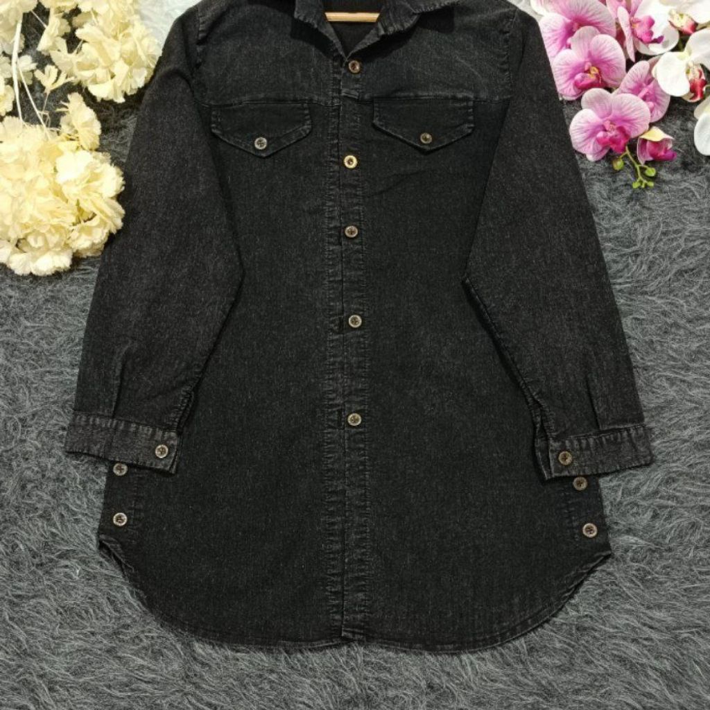 قیمت ارزان مانتو جین بغل دکمه