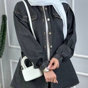 قیمت مانتو جین بغل دکمه