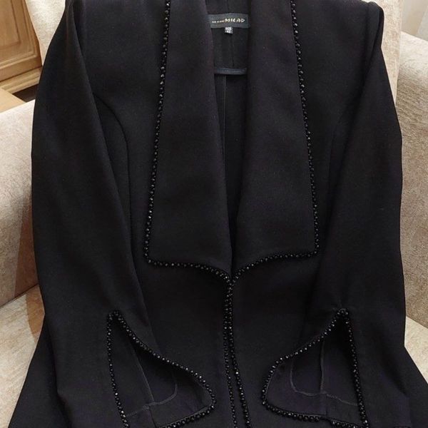 مانتو مجلسی سنگدوزی شده کاملا مزونی