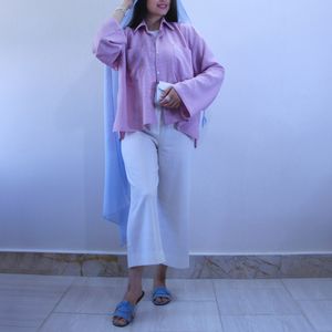 خرید اینترنتی ست شومیز و شلوار شکوفه