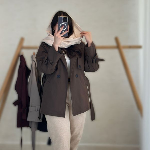 مانتو بارونی زنانه طرح مهتاب