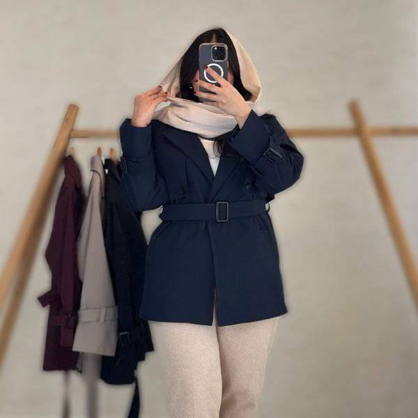 مانتو بارونی زنانه طرح مهتاب