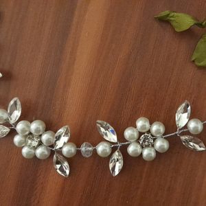 قیمت ریسه عروس مدل گلها با مارکیز و مروارید اصل