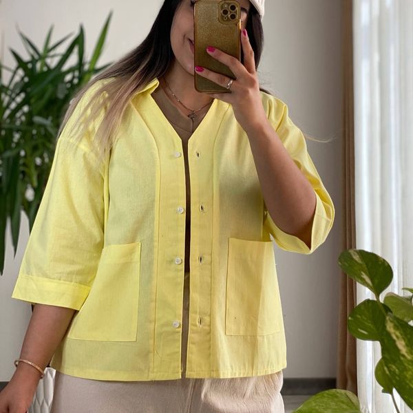 شومیز باکسی دوجیب‌ مهتاب