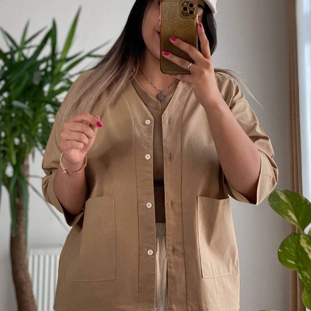 قیمت ارزان : شومیز باکسی دوجیب‌ مهتاب