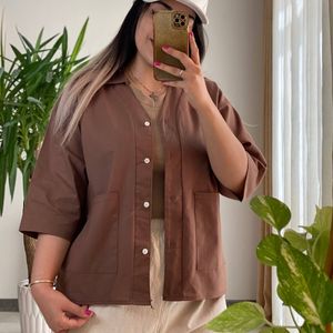 خرید آنلاین : شومیز باکسی دوجیب‌ مهتاب