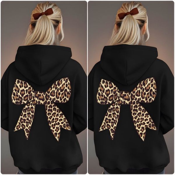 هودی مشکی پشت پاپیونی (توکرکی)