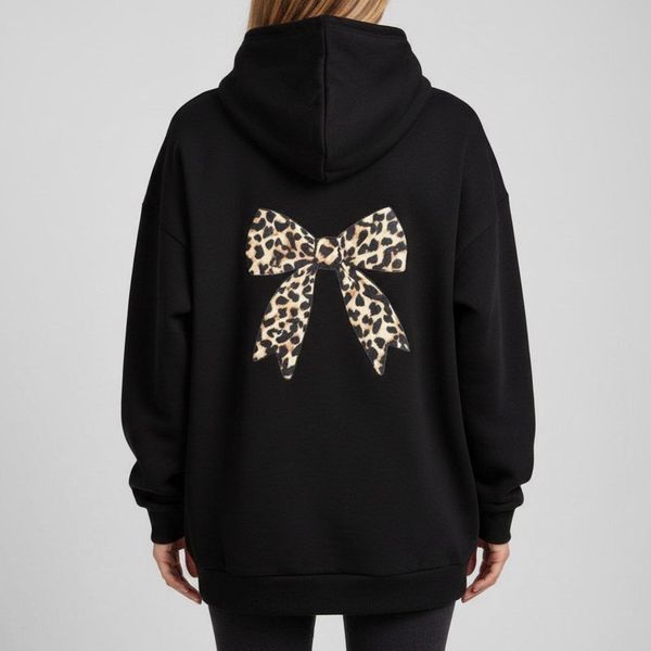 هودی مشکی پشت پاپیونی (توکرکی)