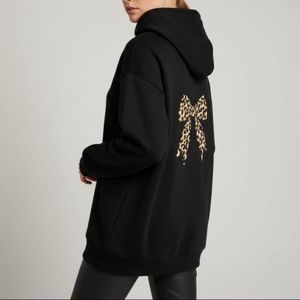 خرید اینترنتی هودی مشکی پشت پاپیونی (توکرکی)