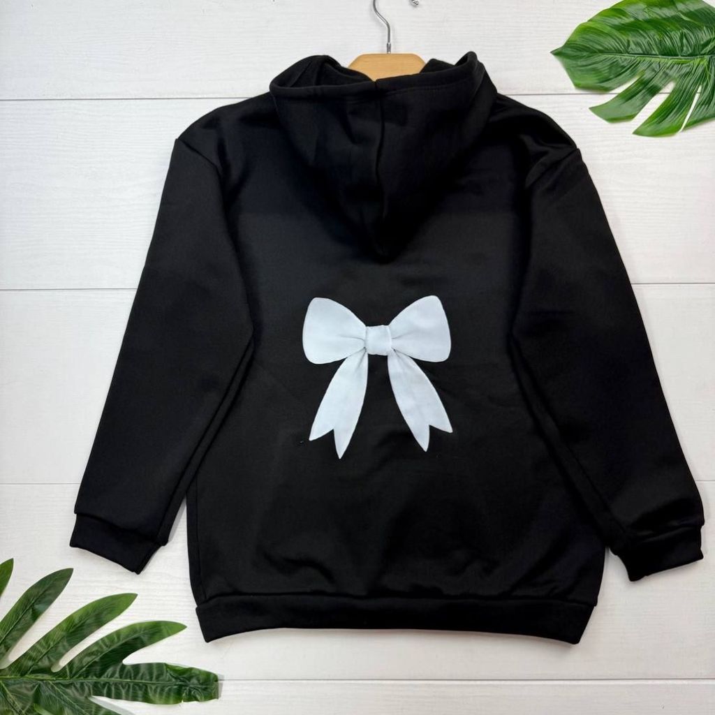 قیمت هودی مشکی پشت پاپیونی (توکرکی)