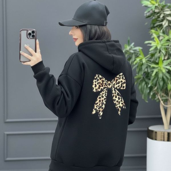 هودی مشکی پشت پاپیونی (توکرکی)