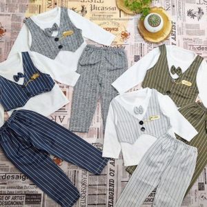 ست 3 تیکه بلوز شلوار پسرانه نوزادی سایز 35