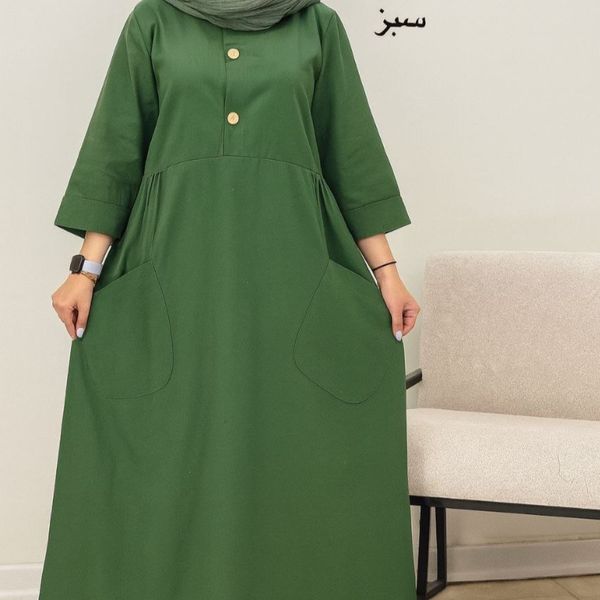 پیراهن مانتویی حنا جنس